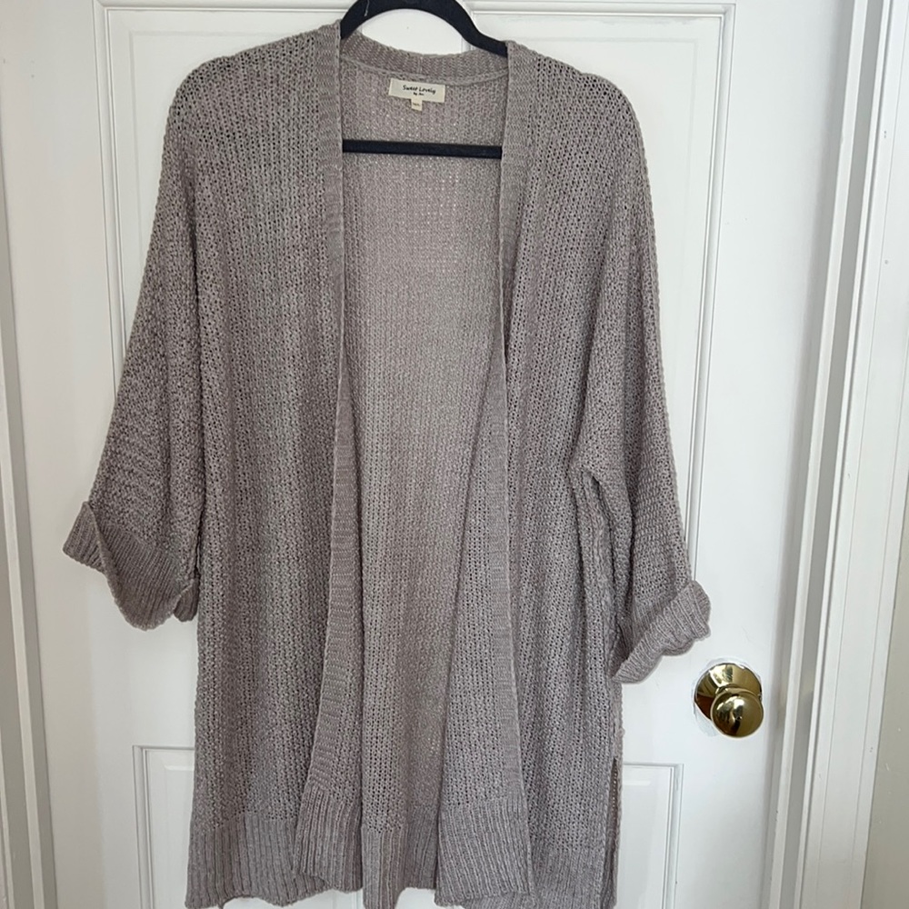 Sweet Lovely open knit cardigan
